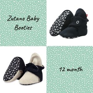 ZUTANO 2 Pair Baby Gripper Two Snap Booties | 12 months